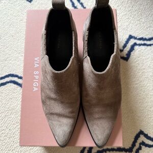 Via Spiga Farly Women's Clay Suede Ankle Boots